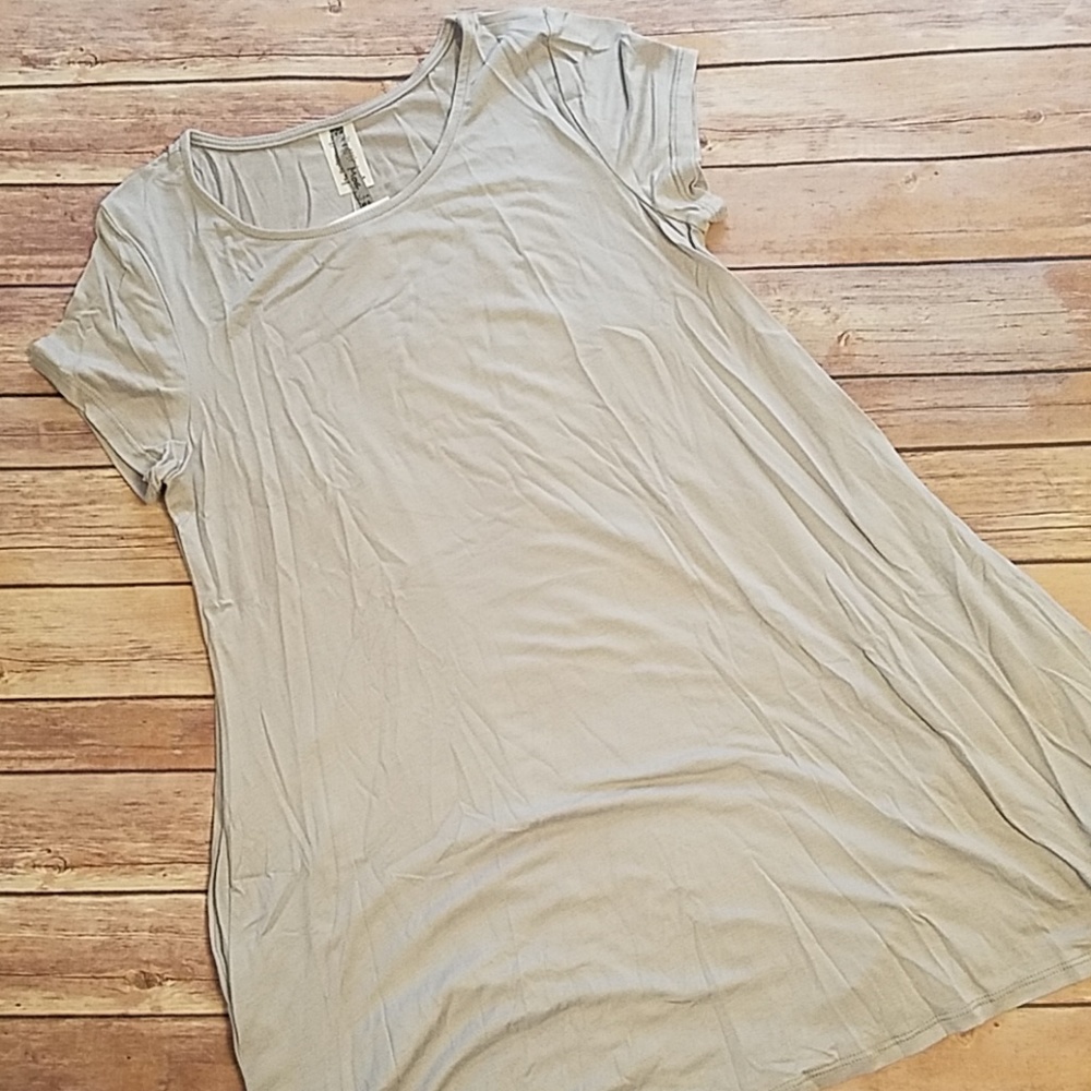 Silver Swing Tunic With Pocket